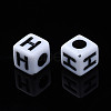 Opaque Acrylic Beads SACR-S273-35F-01-4