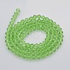 Faceted Bicone Glass Beads Strands EGLA-P017-4mm-01-2