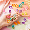32Pcs 16 Style Spray Painted Iron Stud Earring Findings FIND-TA0001-87-6