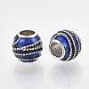 Antique Silver Plated Alloy European Beads MPDL-S067-30-2