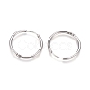 Tarnish Resistant 202 Stainless Steel Huggie Hoop Earrings X-EJEW-F111A-25mm-P-2