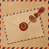 Golden Plated Brass Sealing Wax Stamp Head AJEW-WH0208-916-3