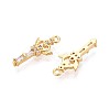 Brass Micro Pave Cubic Zirconia Pendants X1-KK-N263-84G-2