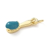Brass Enamel Pendants KK-A273-10G-02-2