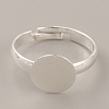 Adjustable Brass Finger Rings Components KK-WH0054-22C-S-1