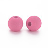 Rubberized Style Acrylic Beads MACR-T042-04A-01G-3