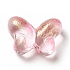 Transparent Baking Paint Glass Beads GLAA-F115-01D-2
