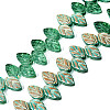 Electroplate Transparent Glass Beads Strands EGLA-N056-03A-12-1