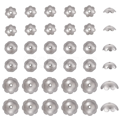360Pcs 3 Styles 316 Stainless Steel Spacer Beads STAS-TA0005-35-1