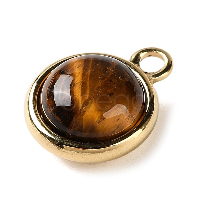 Natural Tiger Eye Pendants X-STAS-L022-398G-G-1