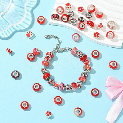 50Pcs Resin European Beads RESI-CJC0050-01C-1