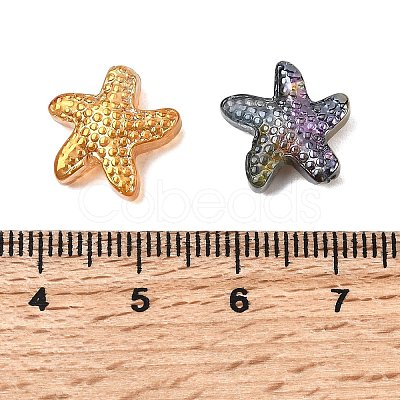Electroplate Transparent Glass Beads EGLA-L047-03B-1