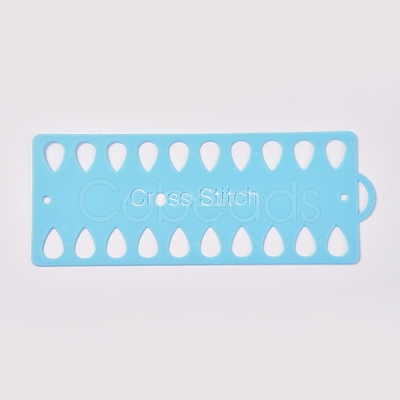 Plastic Embroidery Thread Plate DIY-WH0152-21A-1