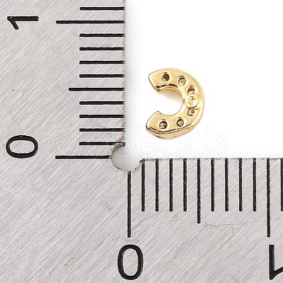 Rack Plating Brass Micro Pave Cubic Zirconia Cabochons KK-F874-04G-C-1