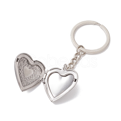 316 Stainless Steel Photo Locket Keychain KEYC-JKC01121-1
