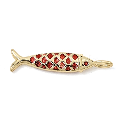 Brass Enamel Pendants KK-CBA960E-06B-G-1