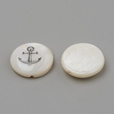 Natural Freshwater Shell Beads SHEL-Q011-002P-1