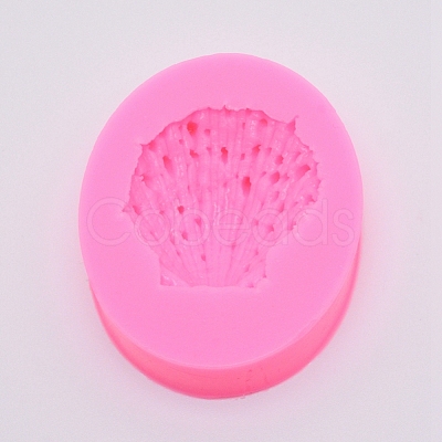 Ocean Series Scallop Shape Fondant Molds DIY-WH0181-38-1