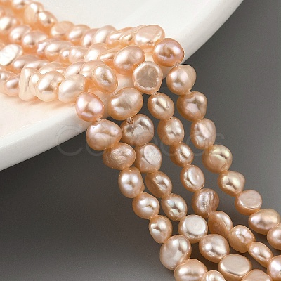 Natural Cultured Freshwater Pearl Beads Strands PEAR-A006-02D-X-1