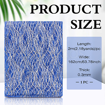 Polyester Sequins Fabric DIY-WH0683-51B-1