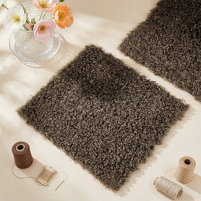 2Pcs Wool Hair Fabric DIY-PH0038-56E-1