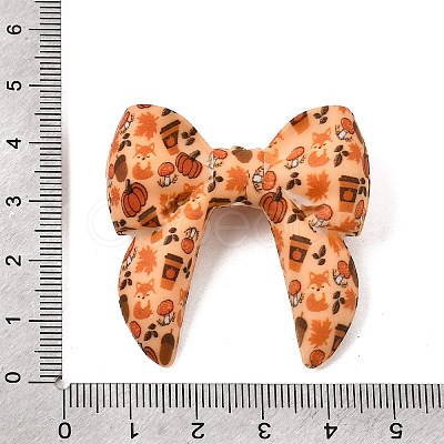 Autumn Food Grade Eco-Friendly Printed Silicone Beads SL-CBA2E0D-02-1