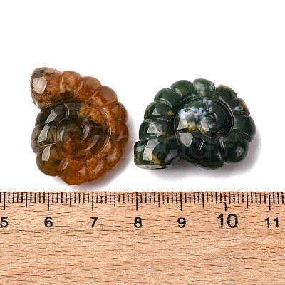 Natural Indian Agate Pendants G-NH0065-01J-1