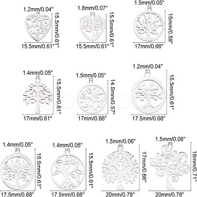 Stainless Steel Pendants STAS-UN0008-43P-1