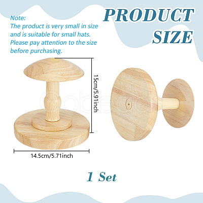 Wood Hat Display Holders AJEW-WH0596-871-1