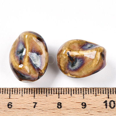 Handmade Porcelain Beads PORC-N008-06L-1