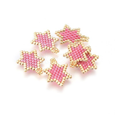 MIYUKI & TOHO Handmade Japanese Seed Beads Pendants SEED-A027-QA08-1