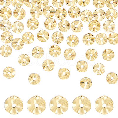 50Pcs Brass Beads KK-BC0013-25C-1