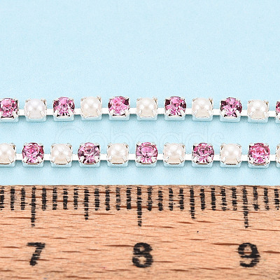 Iron Rhinestone Cup Chains CH-N005-02G-1