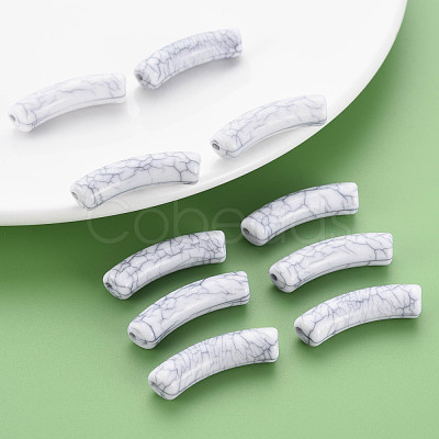 Opaque Crackle Acrylic Beads MACR-S372-002N-010-1