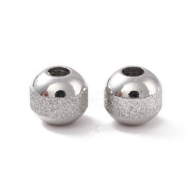 Non-Tarnish Textured 304 Stainless Steel Beads STAS-P306-01B-P-1