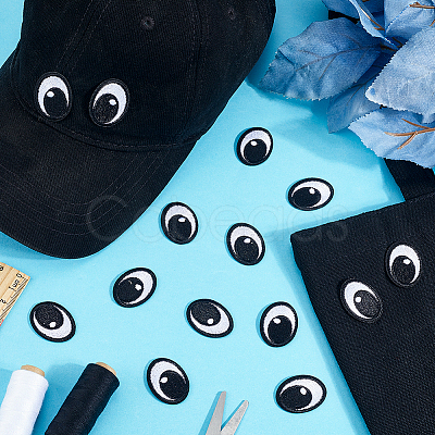 20 Pairs Eye Appliques DIY-PH0035-13B-1