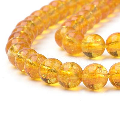 Synthetic Citrine Beads Strands G-S150-14-10mm-1