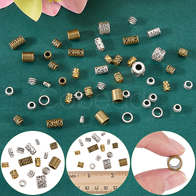 150Pcs 15 Styles Tibetan Style Zinc Alloy Beads FIND-SC0019-98-1