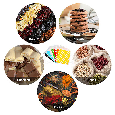 40Pcs 8 Colors Kraft Paper Bags CARB-TA0001-07-1