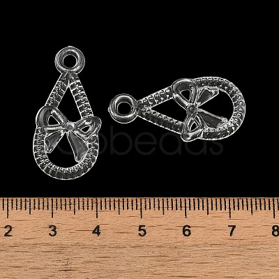 Transparent Acrylic Pendants TACR-G048-24-1
