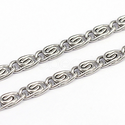 Tarnish Resistant 304 Stainless Steel Lumachina Chains CHS-O005-25C-1