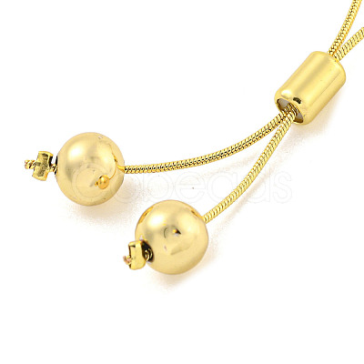 Teardrop ABS Imitation Pearl Slider Bracelets BJEW-P322-12G-1