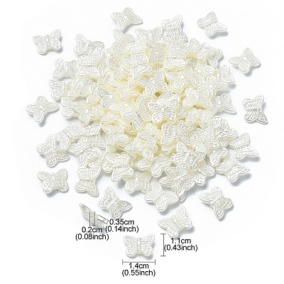 ABS Plastic Imitation Pearl Beads OACR-YW0001-85D-1