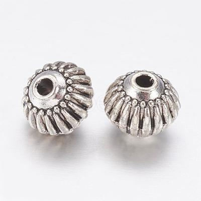 Tibetan Style Alloy Lantern Beads TIBEB-M008-06AS-1