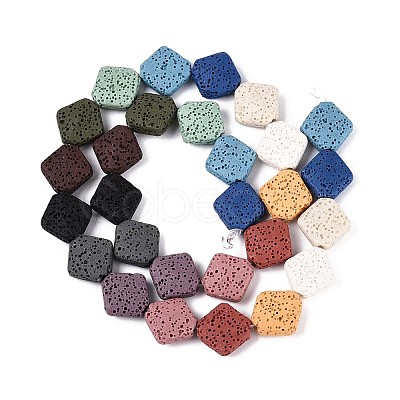 Natural Lava Rock Beads Strands G-N257-20A-01-1