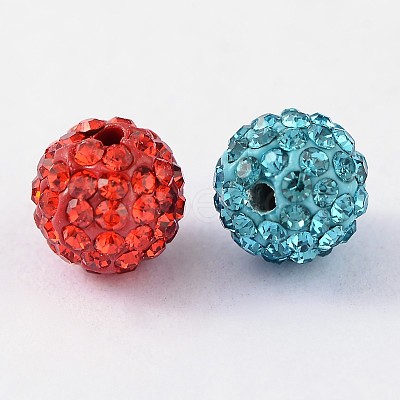 Grade A Rhinestone Pave Disco Ball Beads RB-Q104-M-1