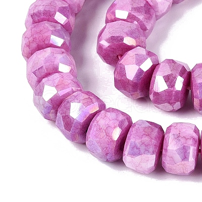 Anti-Tarnish Electroplate Glass Beads Strands GLAA-T025-10mm-11H-1