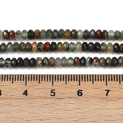 Natural African Bloodstone Beads Strands G-S388-A02-3x4mm-1