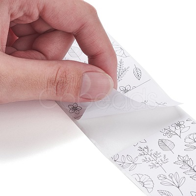 Coated Paper Sealing Stickers DIY-A018-03B-1