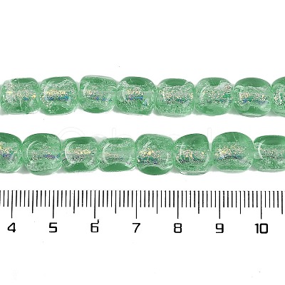 Handmade Foil Lampwork Beads Strands FOIL-K003-05E-1